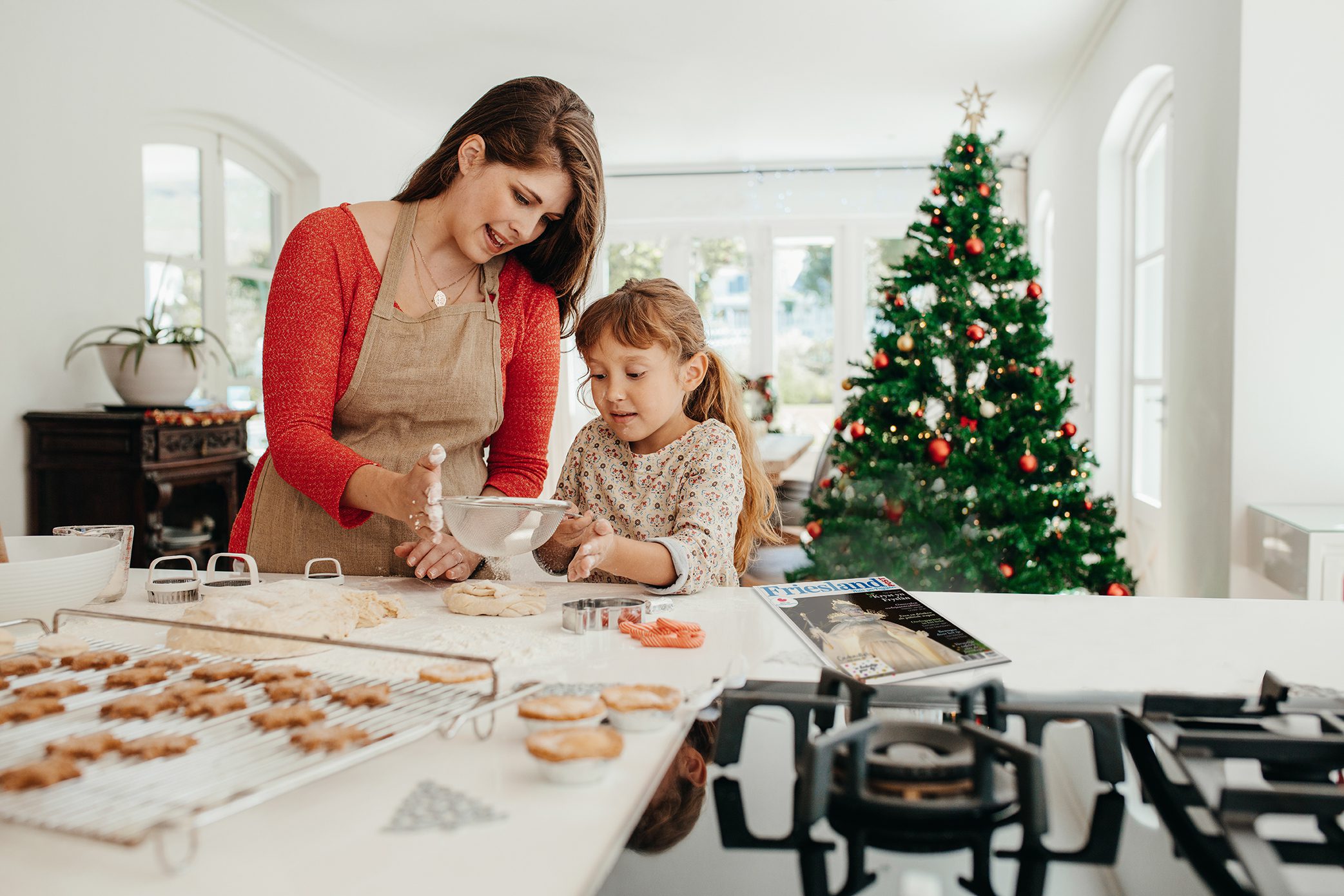 De warmte van december in de keuken